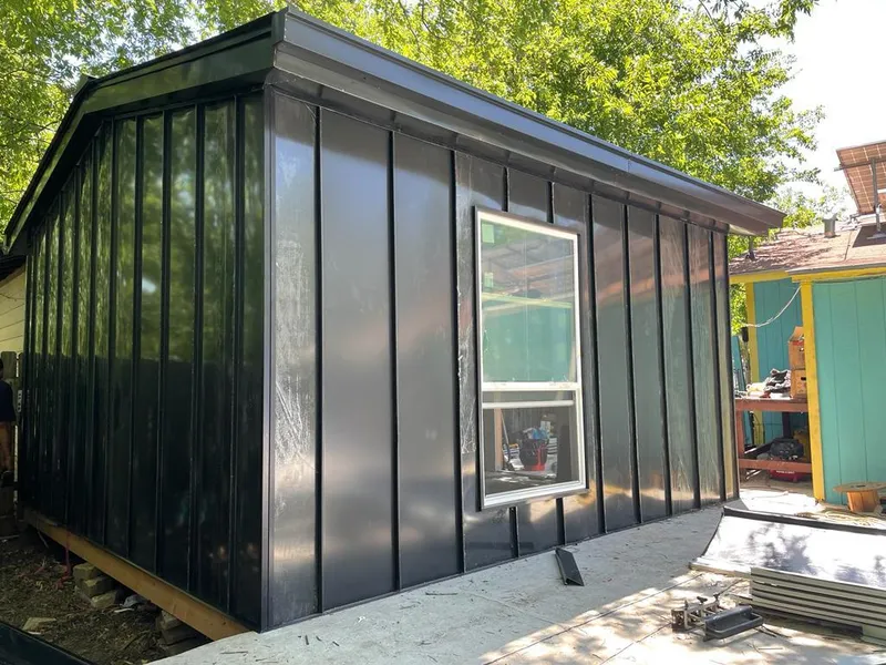 Black standing seam metal wall panels for Metal Roof Installation in Peoria